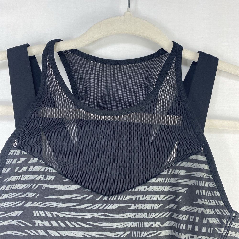 Lululemon Size 2 Cross Conditioning 2-In-1 Tank Bra Black Gray Racerback Womens